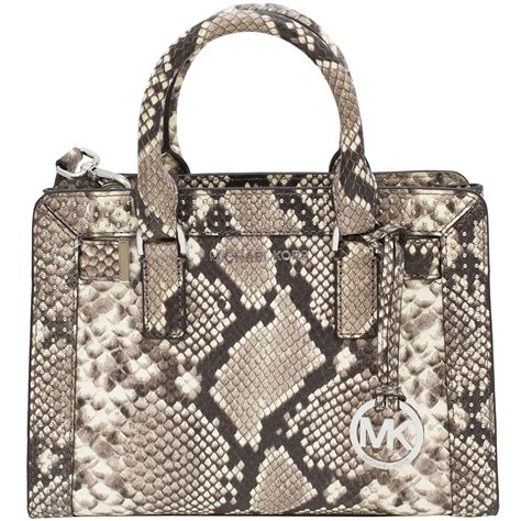 michael kors black python tote|Michael Kors snakeskin bag.